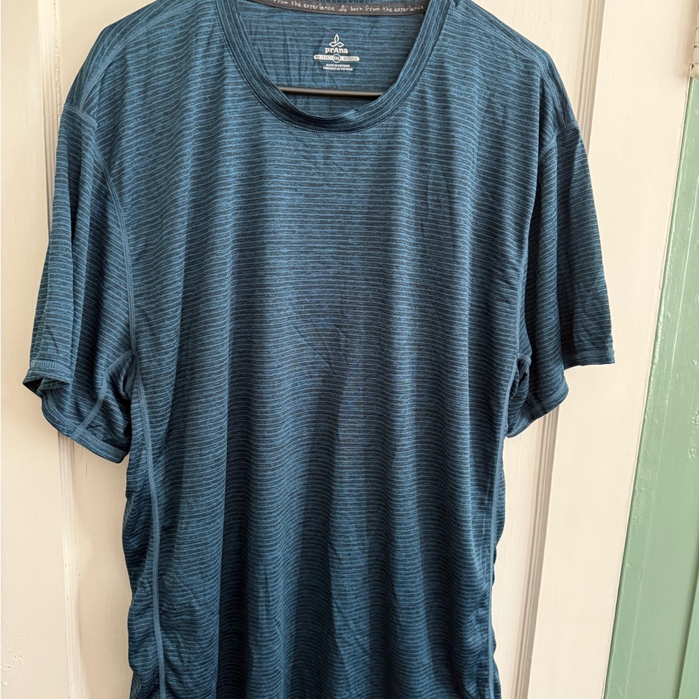 Men's Performance Blue Striped Tee
